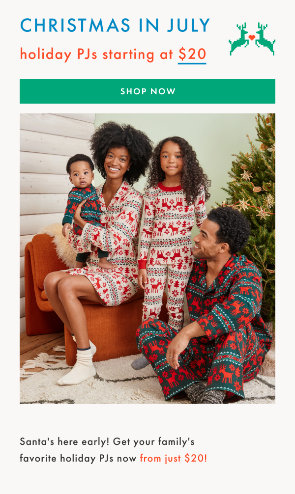 Christmas in July | Holiday PJs from $20 | Shop Now