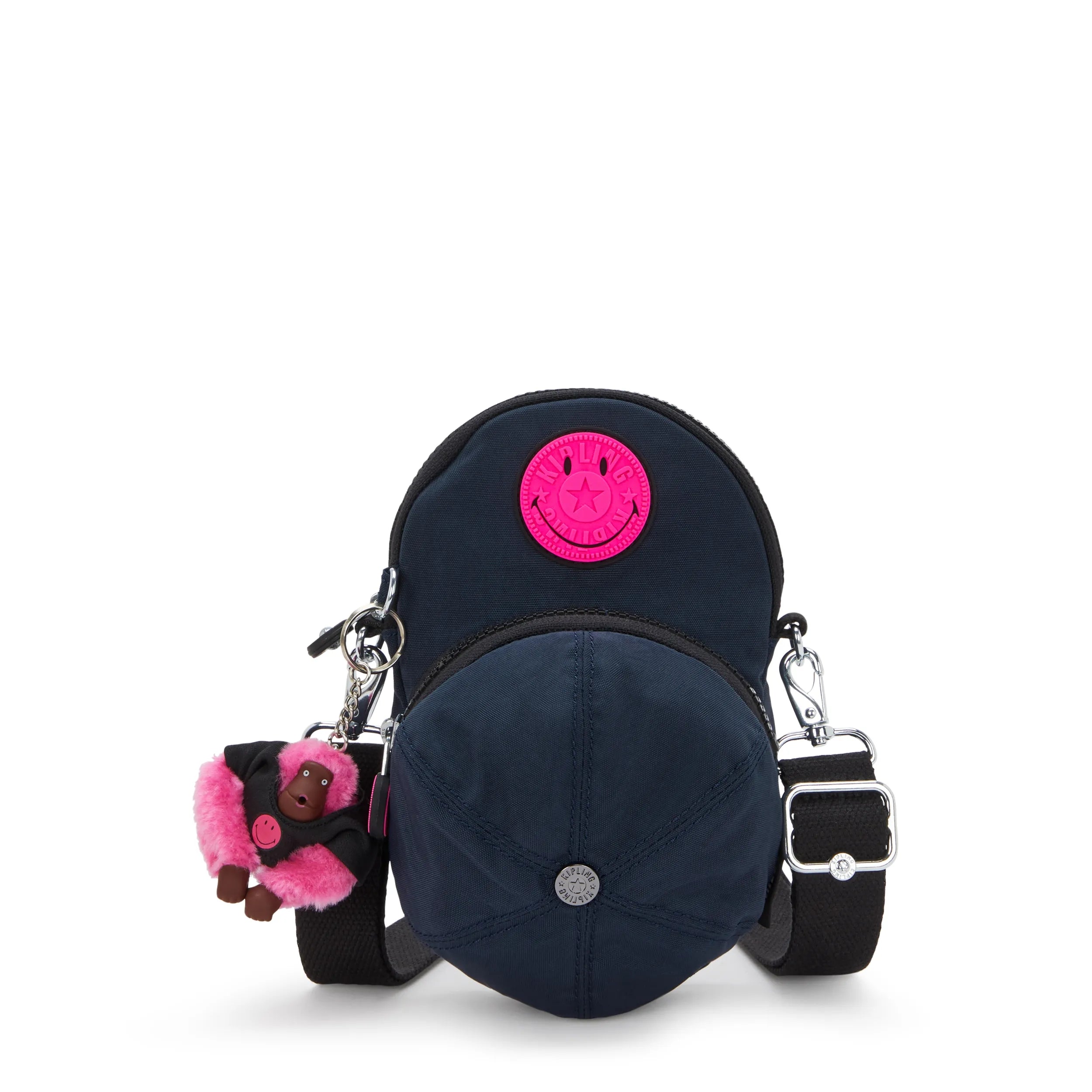 Cap Small Crossbody-Pink Fun Blue