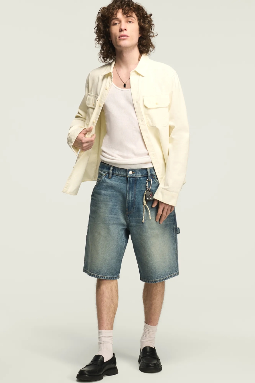 Image of Lucky Brand Baggy Short - Men's Shorts Denim Jean in Quantum Leap