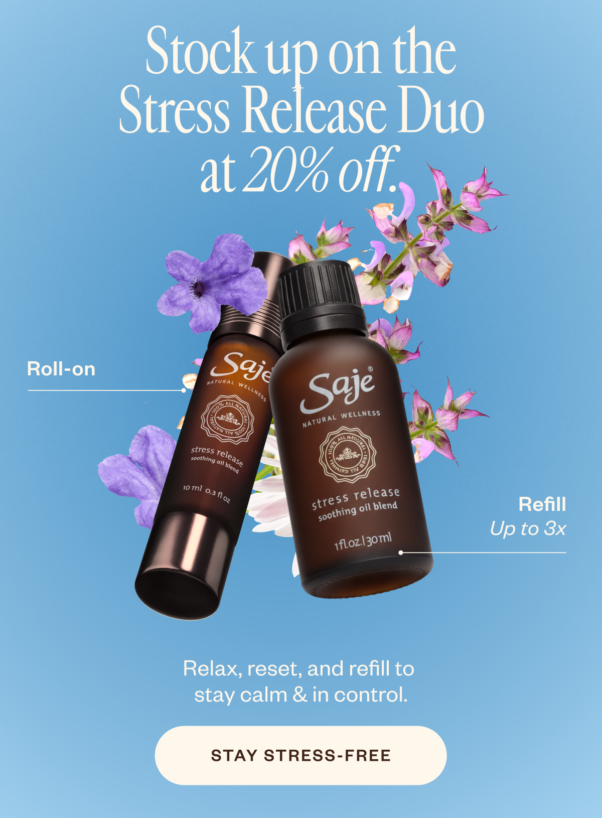 Stock up on Stress Release duo for 20% off