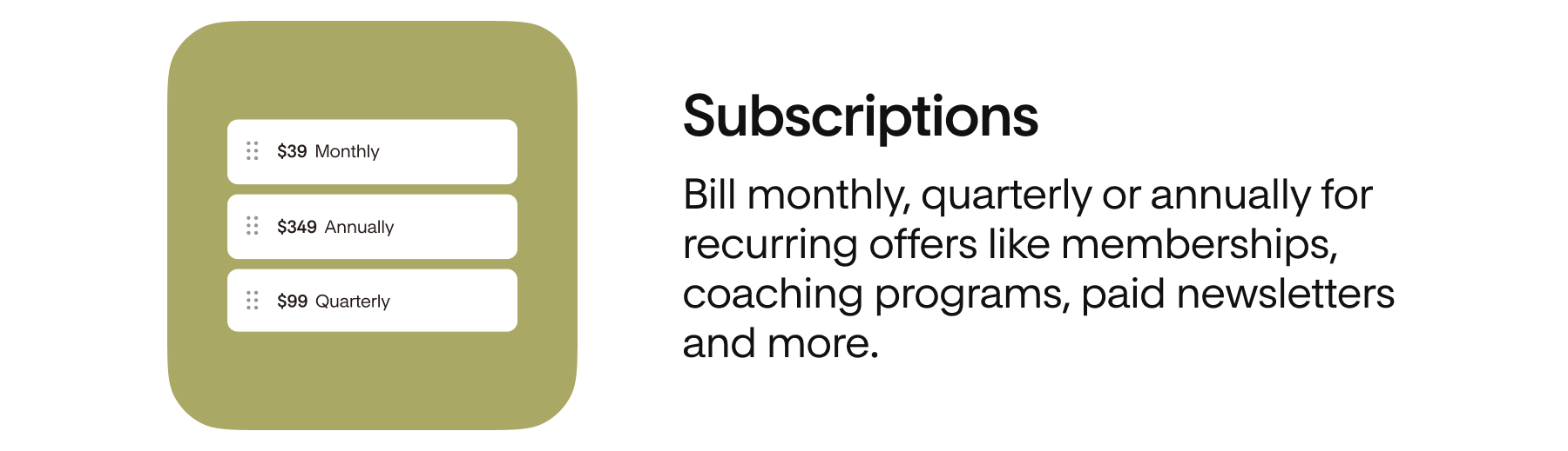 Subscriptions