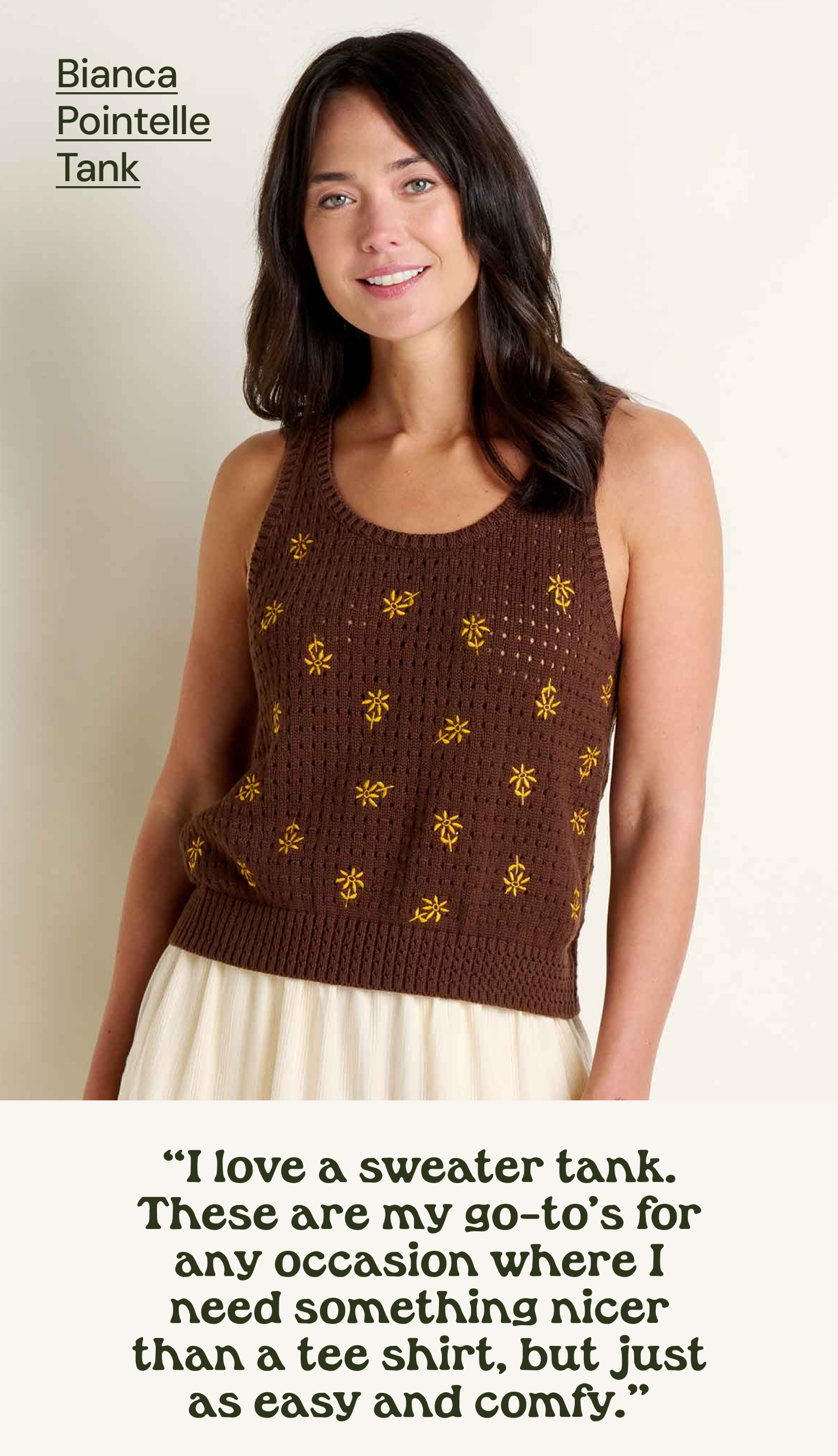 Bianca Pointelle Tank