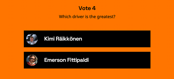 Kimi Raikkonen vs Emerson Fittipaldi