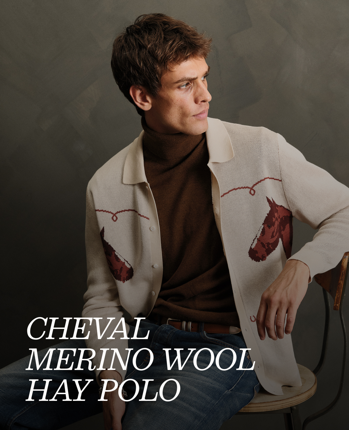 Cheval Merino Wool Hay Polo