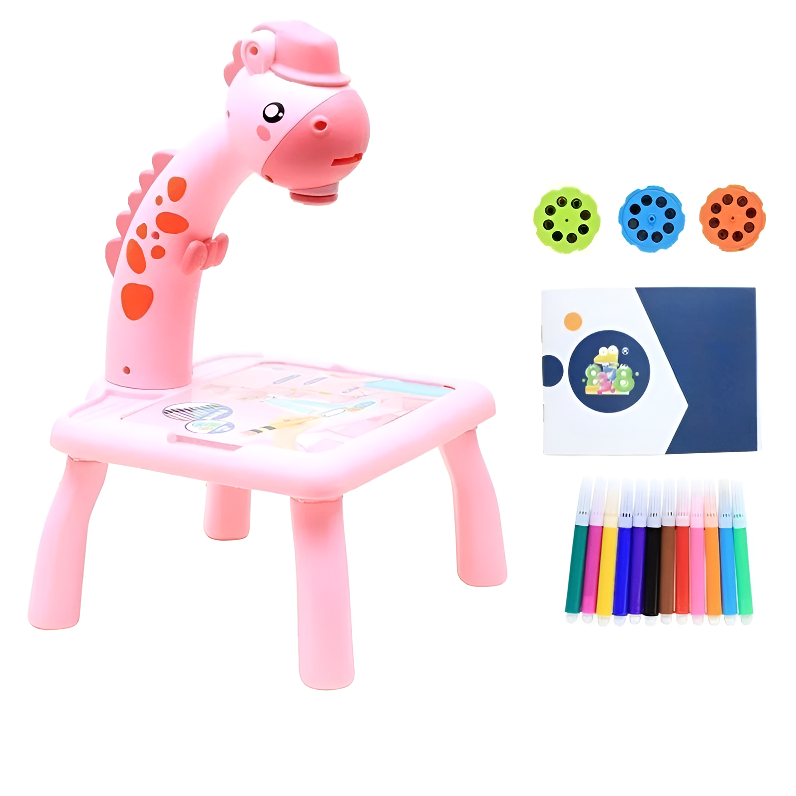 Image of Mini LED Projector Art Drawing Table  For Kids With Slides And Pens