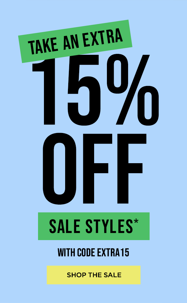 15% off with code EXTRA15