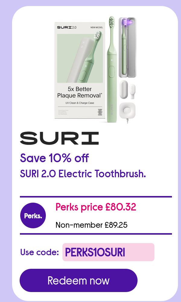 Save 10% off SURI 2.0 Electric Toothbrush