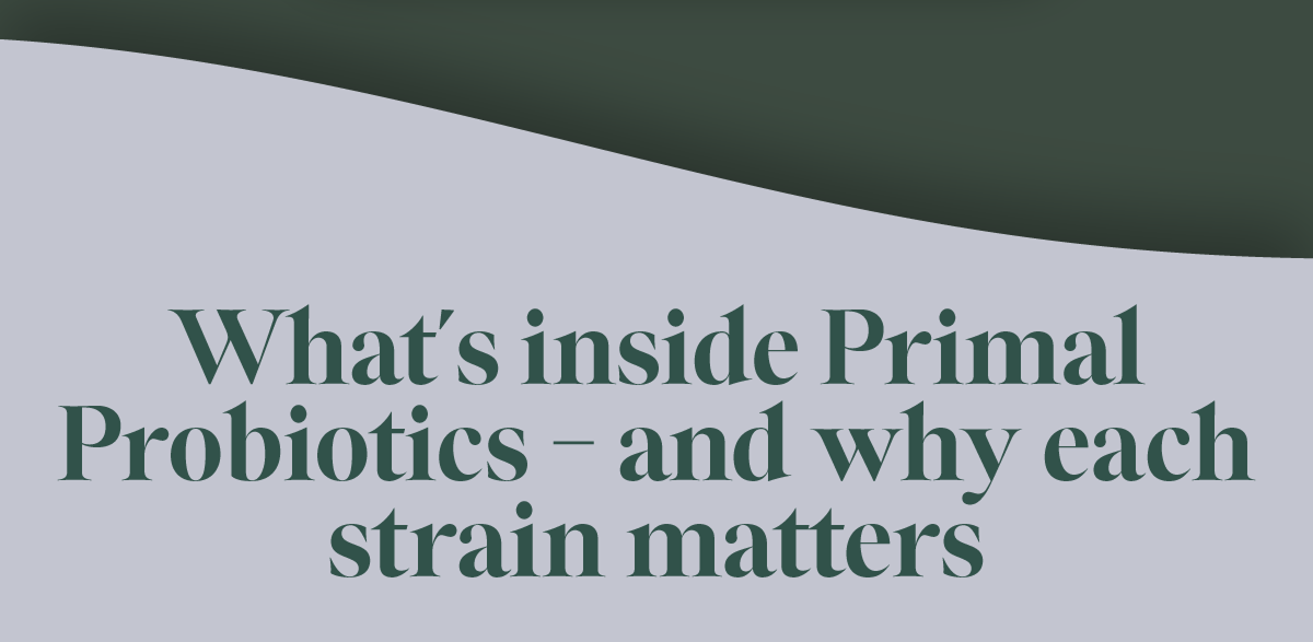 What's inside Primal Probiotics...