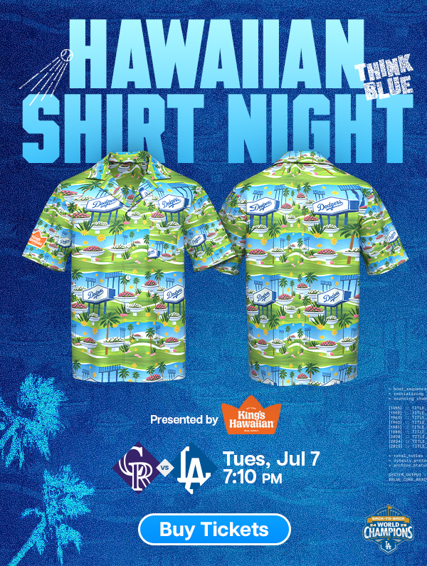 Hawaiian Shirt Night - July 7