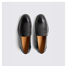 Black Leather Loafers