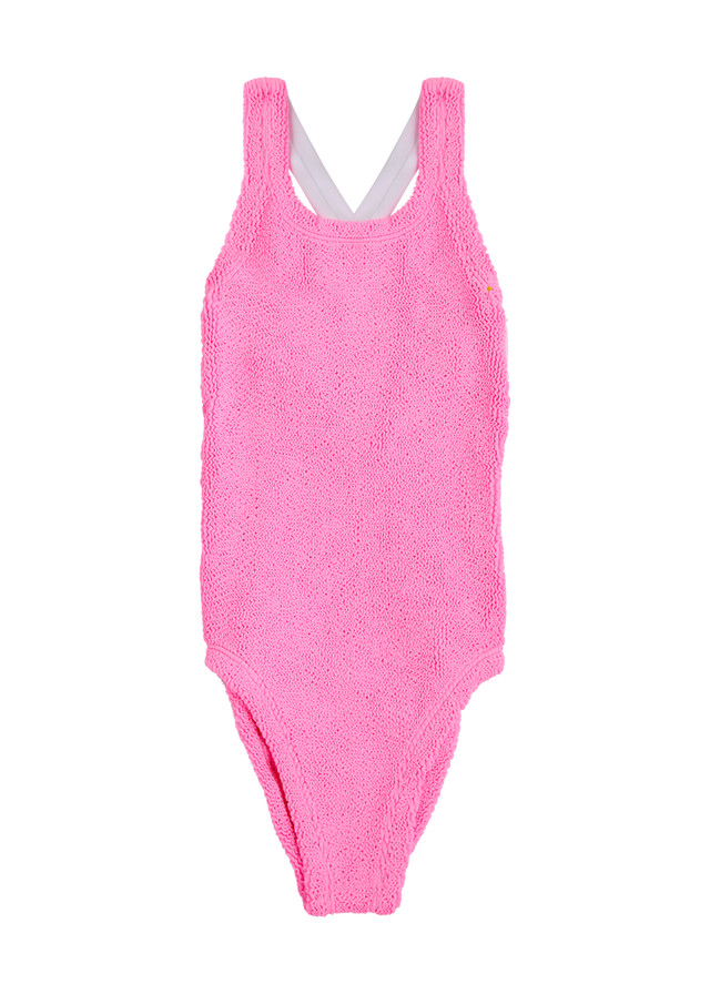 HUNZA G KIDS Lara seersucker swimsuit (7-12 years)