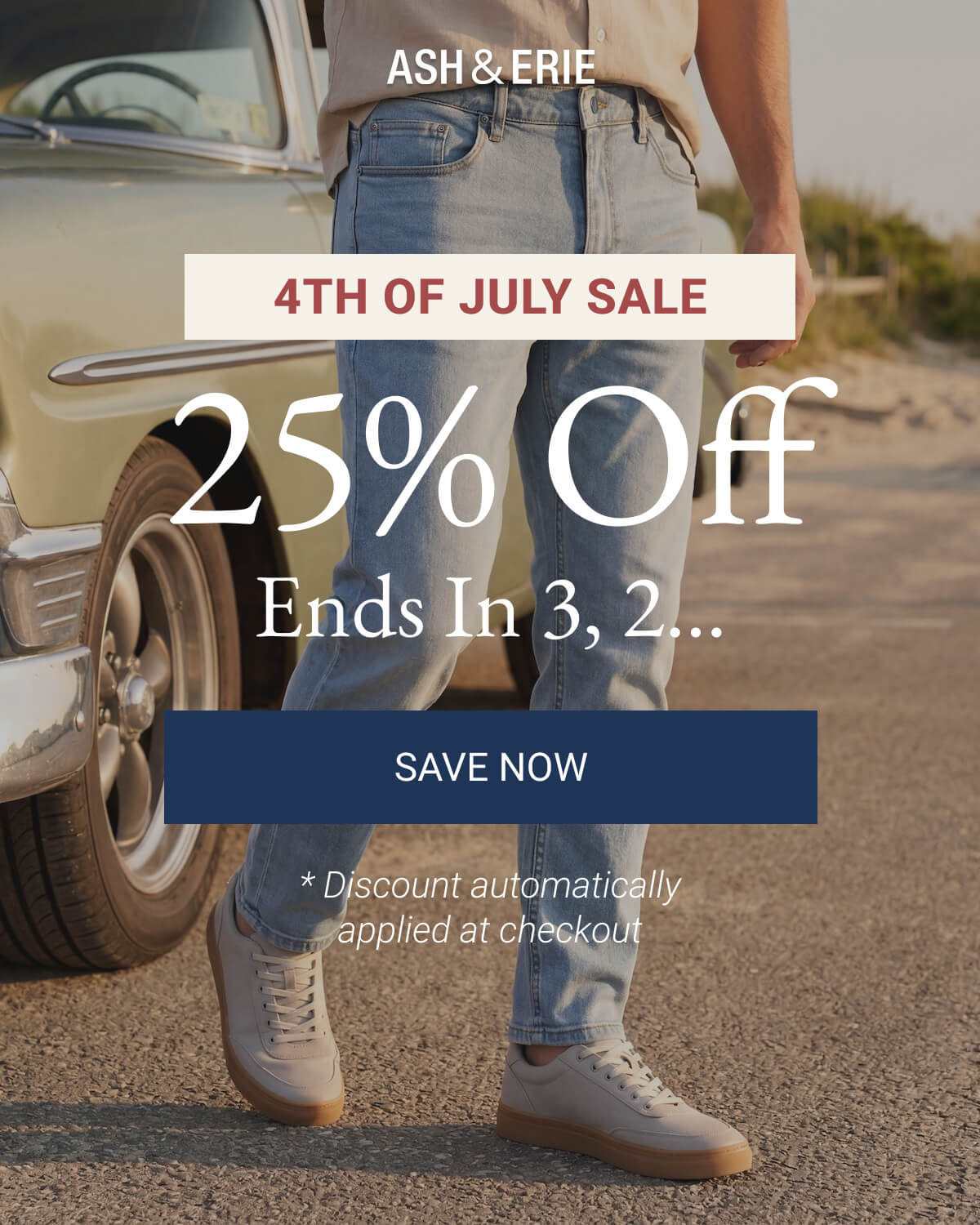 25% Off Ends In 3, 2...