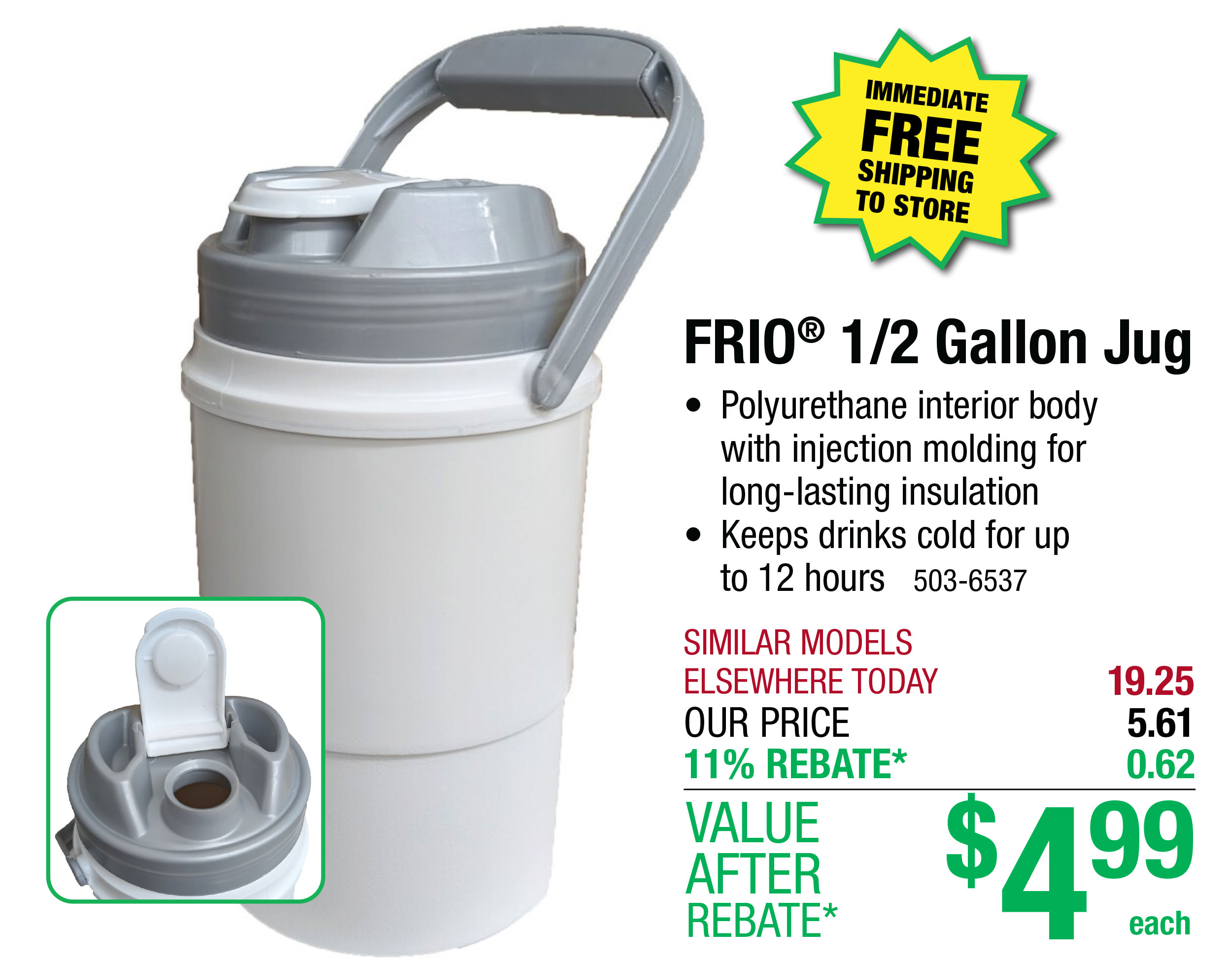 FRIO® 1/2 Gallon Jug - ONLY $4.99 After Rebate*!