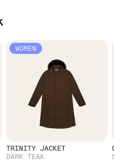 Trinity Jacket Moonstone Dark Teak