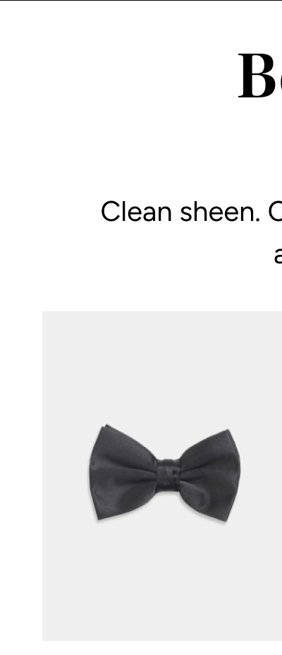 Classic Bow Tie | Black | $24