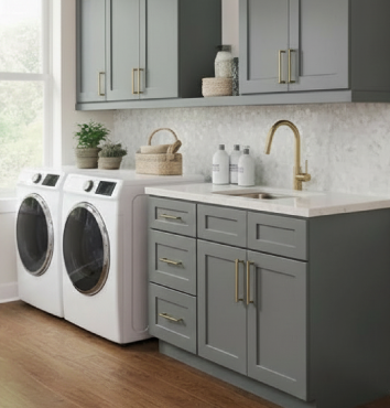 Stone Grey Cabinets