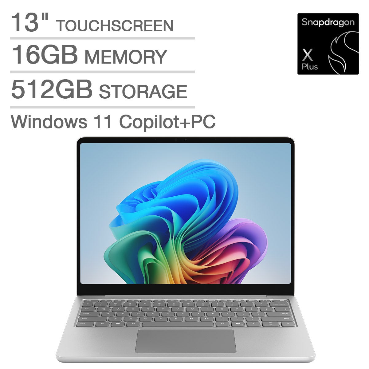 Microsoft Surface Laptop Copilot+ PC 13-inch PixelSense with Qualcomm Snapdragon X Plus Processor