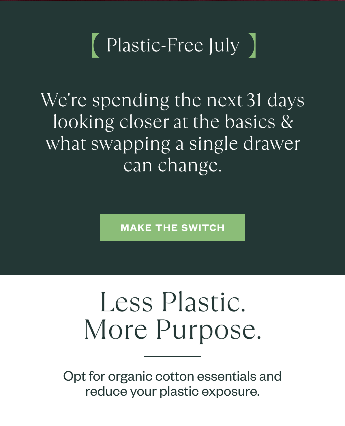 plastic free july