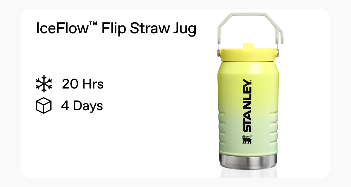 The IceFlow™ Flip Straw Jug | 64 OZ
