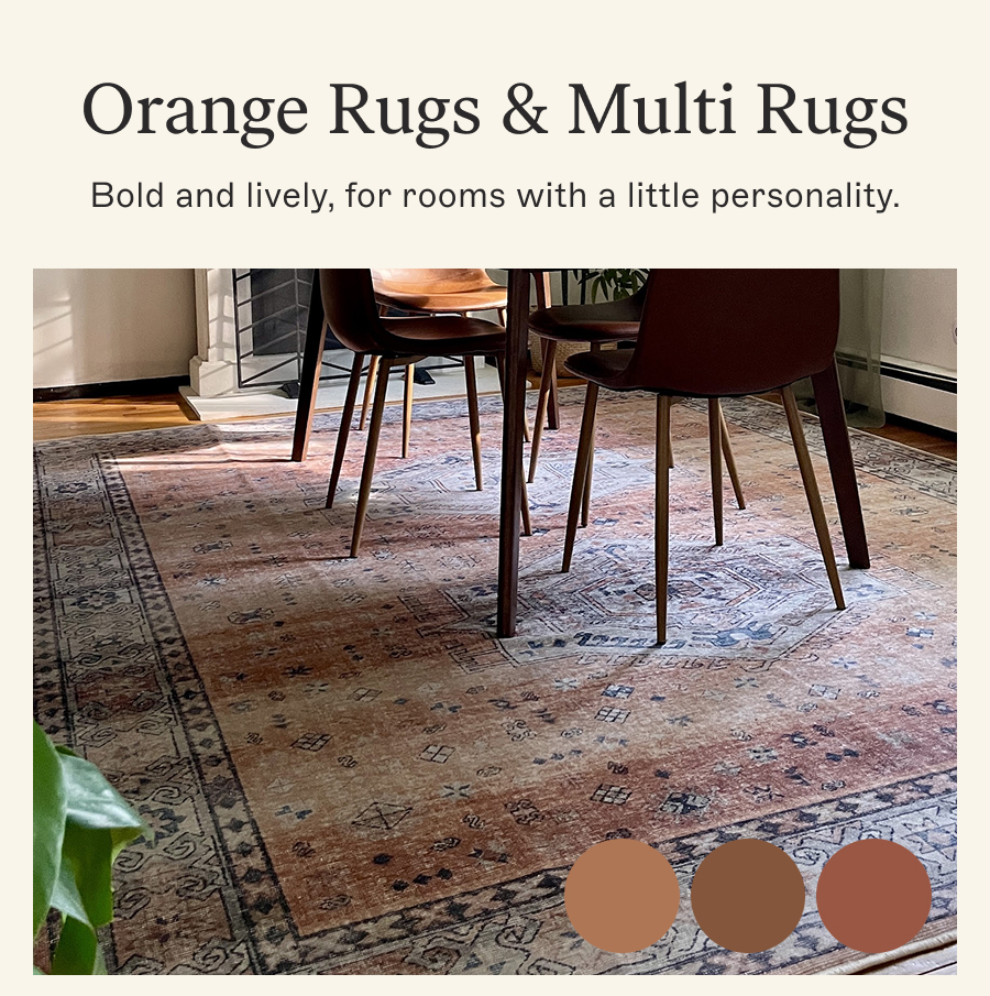 Orange Rugs & Multi Rugs