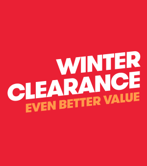 Winter clearance. Even better value.