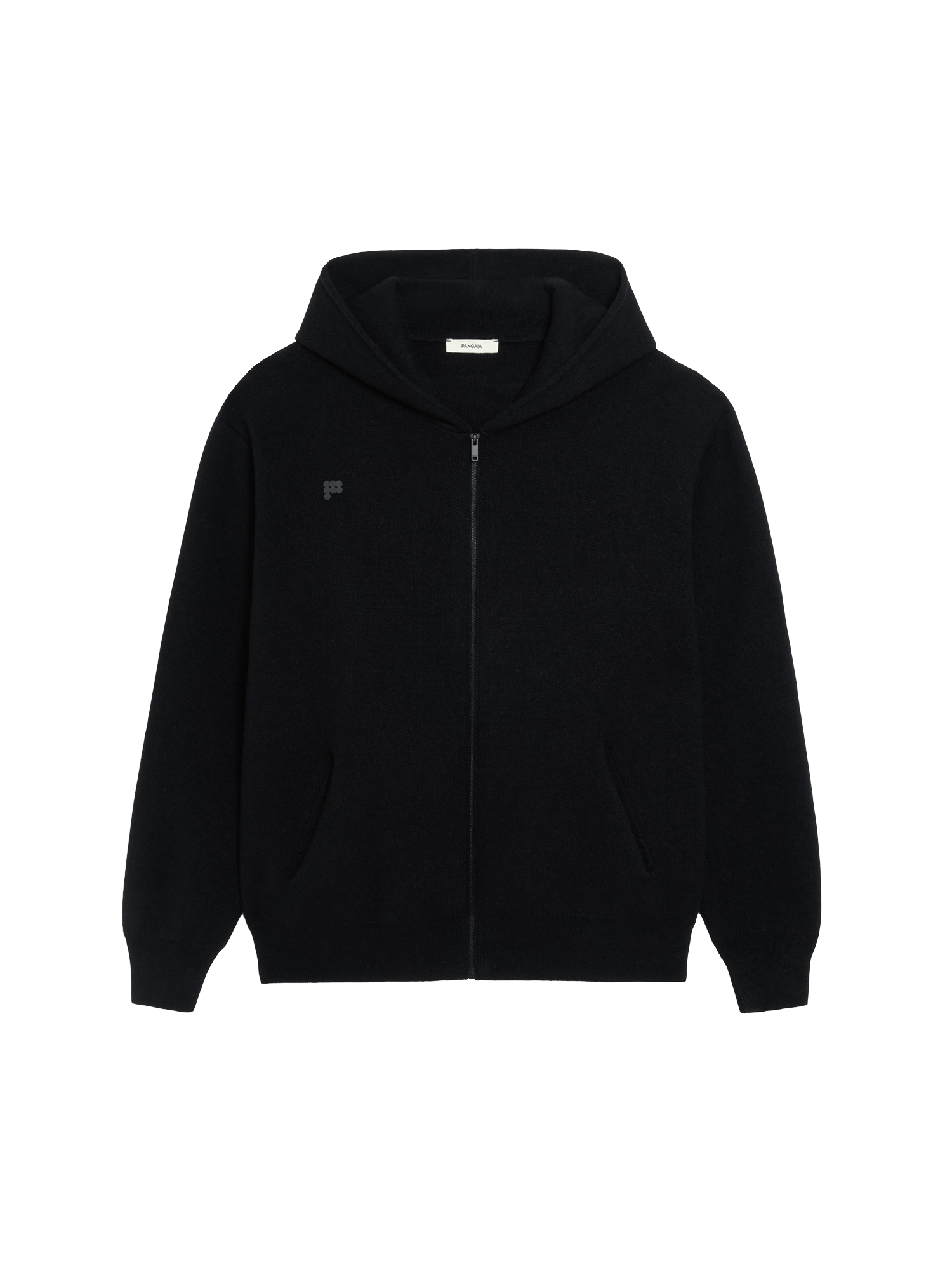 Mens Recycled Cashmere Hoodie - Black