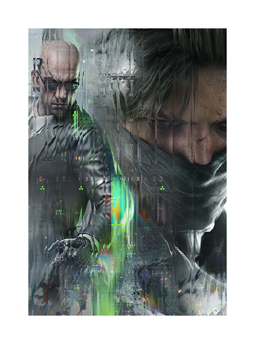Key art for Delta Force: Meltdown featuring characters obscured by cascading rivulets of water.