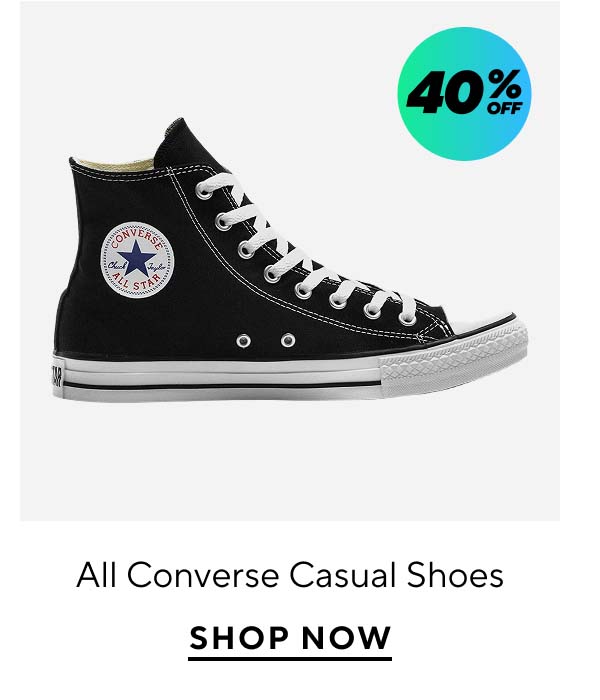 40% Off All Converse Lifestyle Shoes