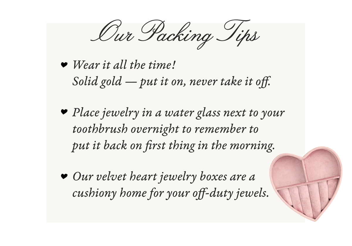Our Packing Tips