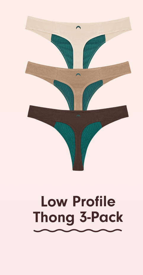 Low Profile Thong 3-pack