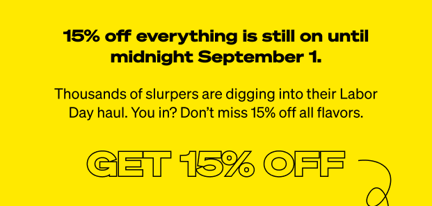 15% off is still on