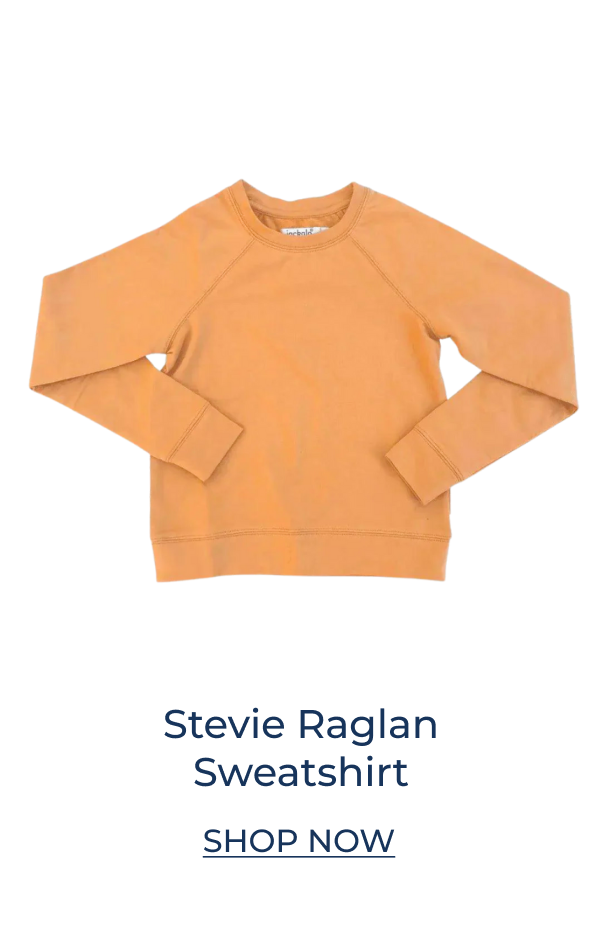 Stevie Raglan Orange Sweatshirt
