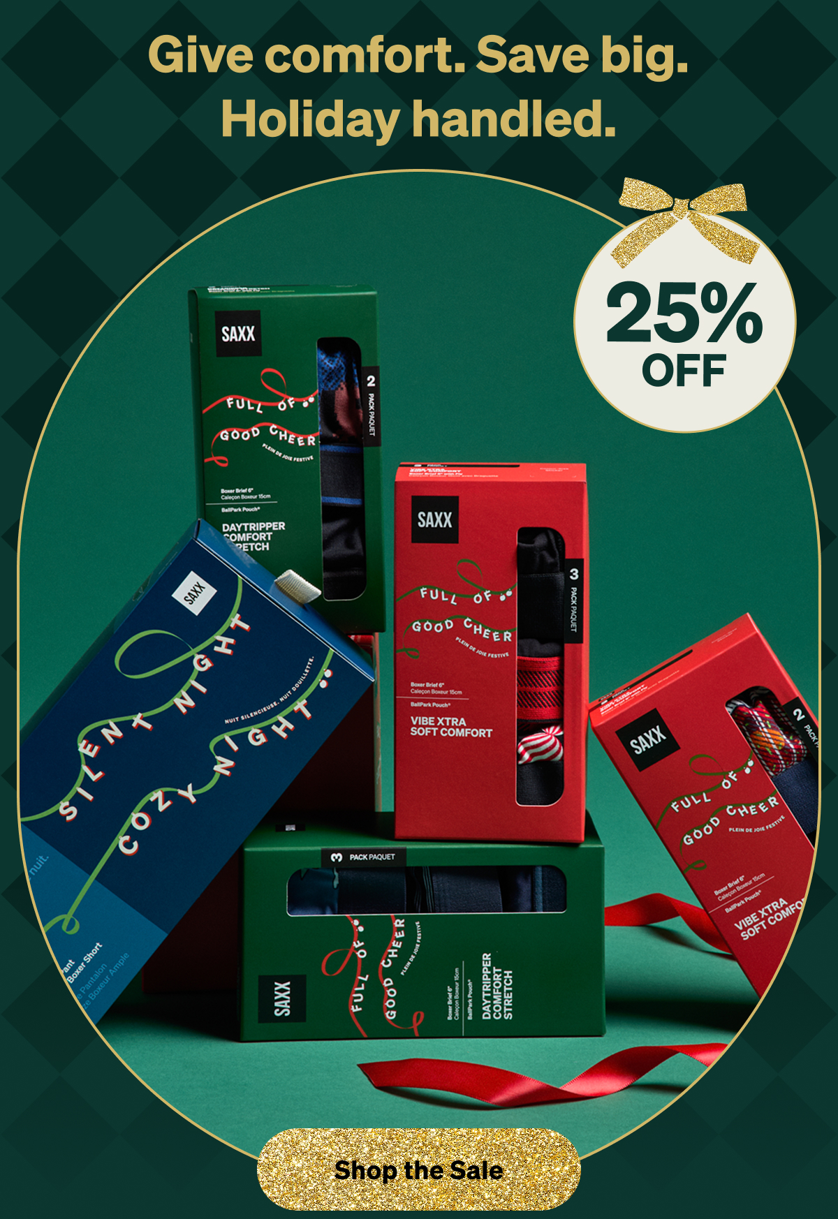 Holiday gift boxes.
