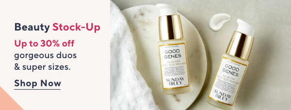 beauty stock up 