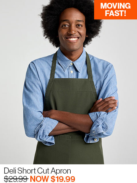 Deli Short Cut Apron - Khaki