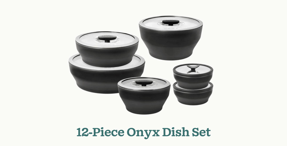 12-Piece Onyx Dish Set