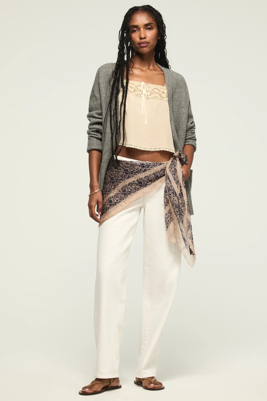 Image of Lucky Brand The Baggy - Women's Jeans Denim Pants in White Lies Wash