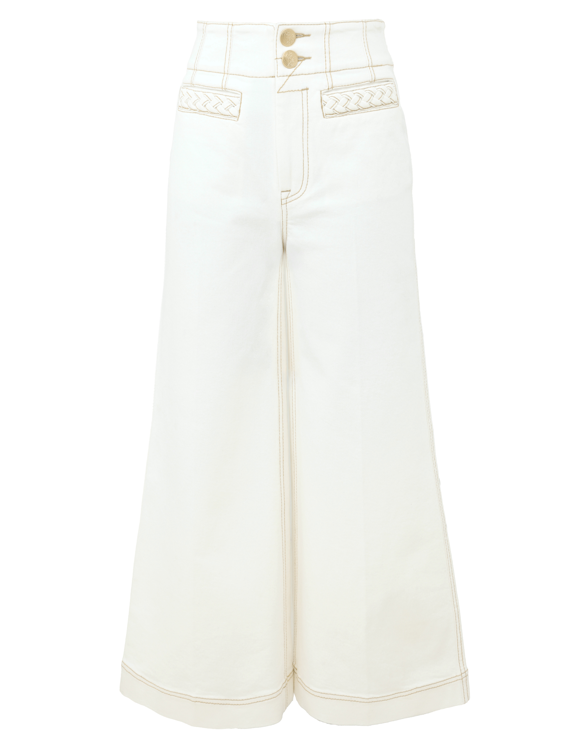 Roselight Cropped Flare Jean