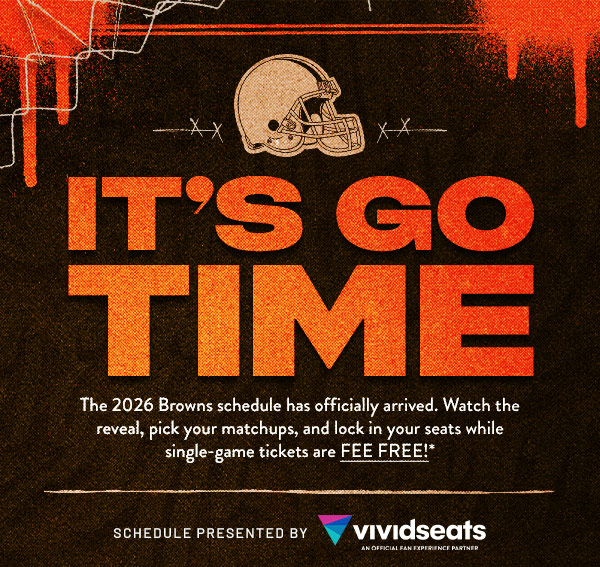 It's Go Time: The 2026 Browns Schedule has officially arrived