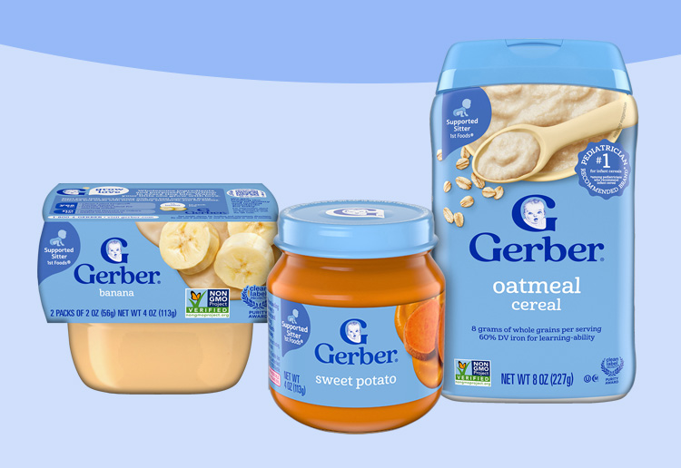 Image of Gerber baby food products