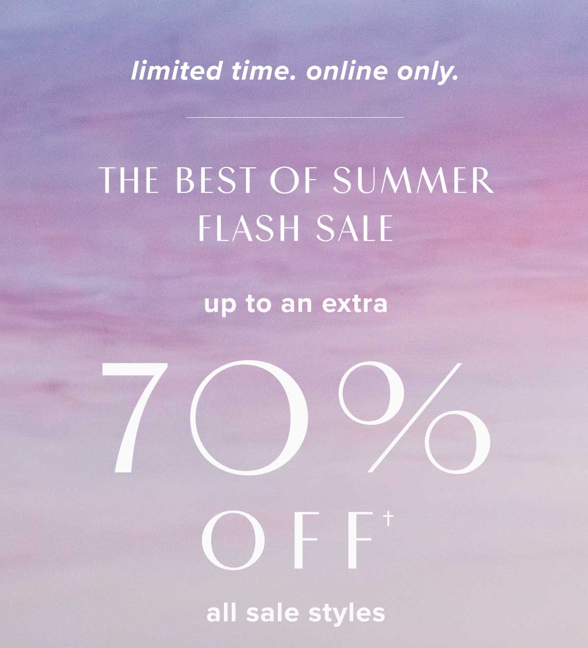 limited time. online only.
