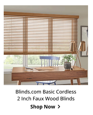 Blinds.com Basic Cordless 2 Inch Faux Wood Blinds | Shop Now >