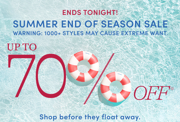 up to 70% off