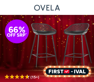 Set of 2 Ovela Leerdam Counter Stools Product Image
