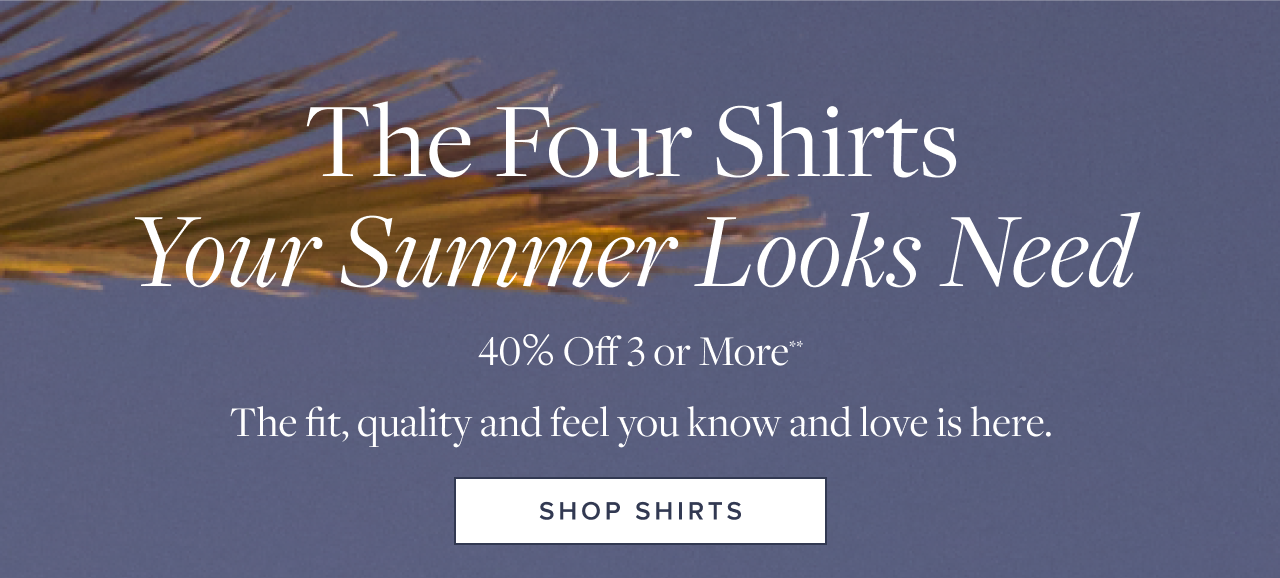 The Four Shirts Your Summer Looks Need Shop Shirts