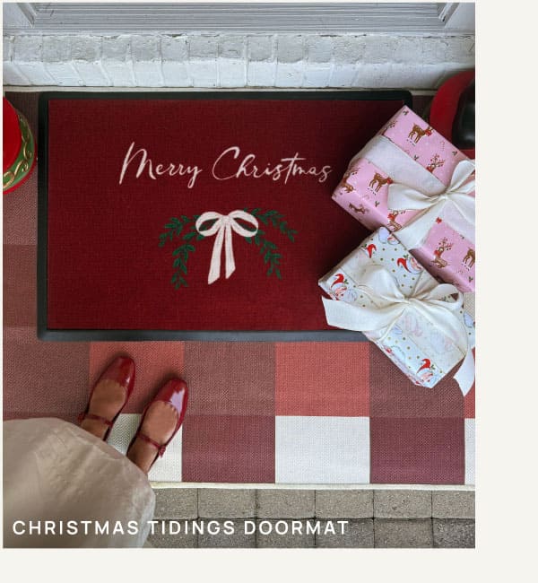 Christmas Tidings Doormat