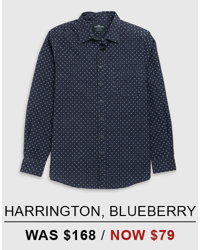 Shop Harrington Sports Fit Shirt, Blueberrry online and instore at Rodd & Gunn
