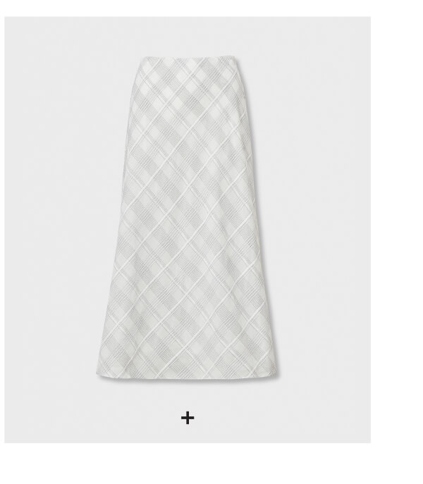 Shop Wren Plaid Cotton-Silk Skirt