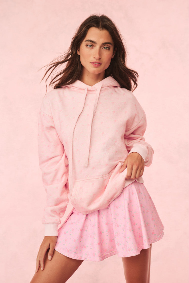 Image of Nacova Floral Cotton Hoodie