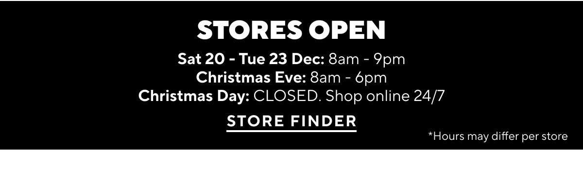 All Stores Open
